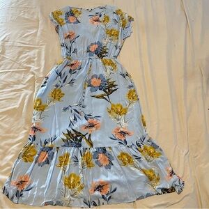 Lucky Brand Floral Print Women's Midi Dress Size XS